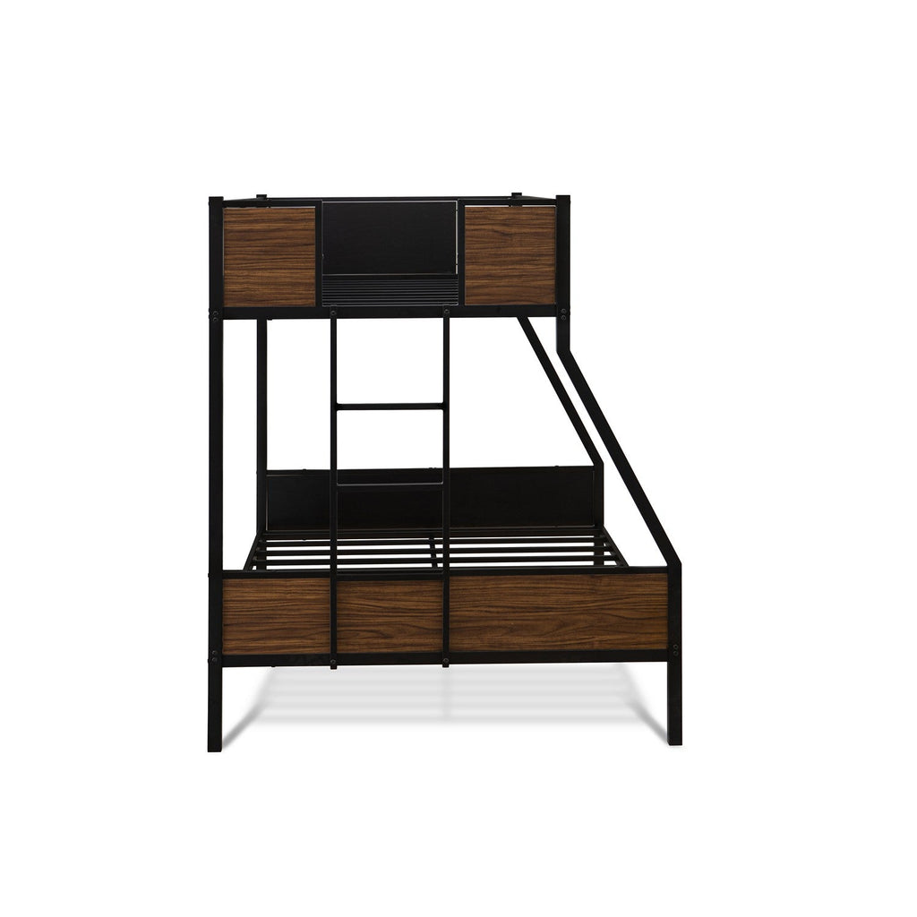 Jackson Full Twin Bunk Bed in powder coating White color