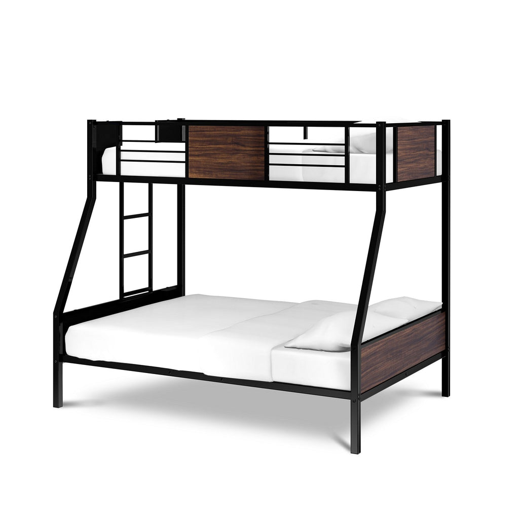 Jackson Full Twin Bunk Bed in powder coating White color