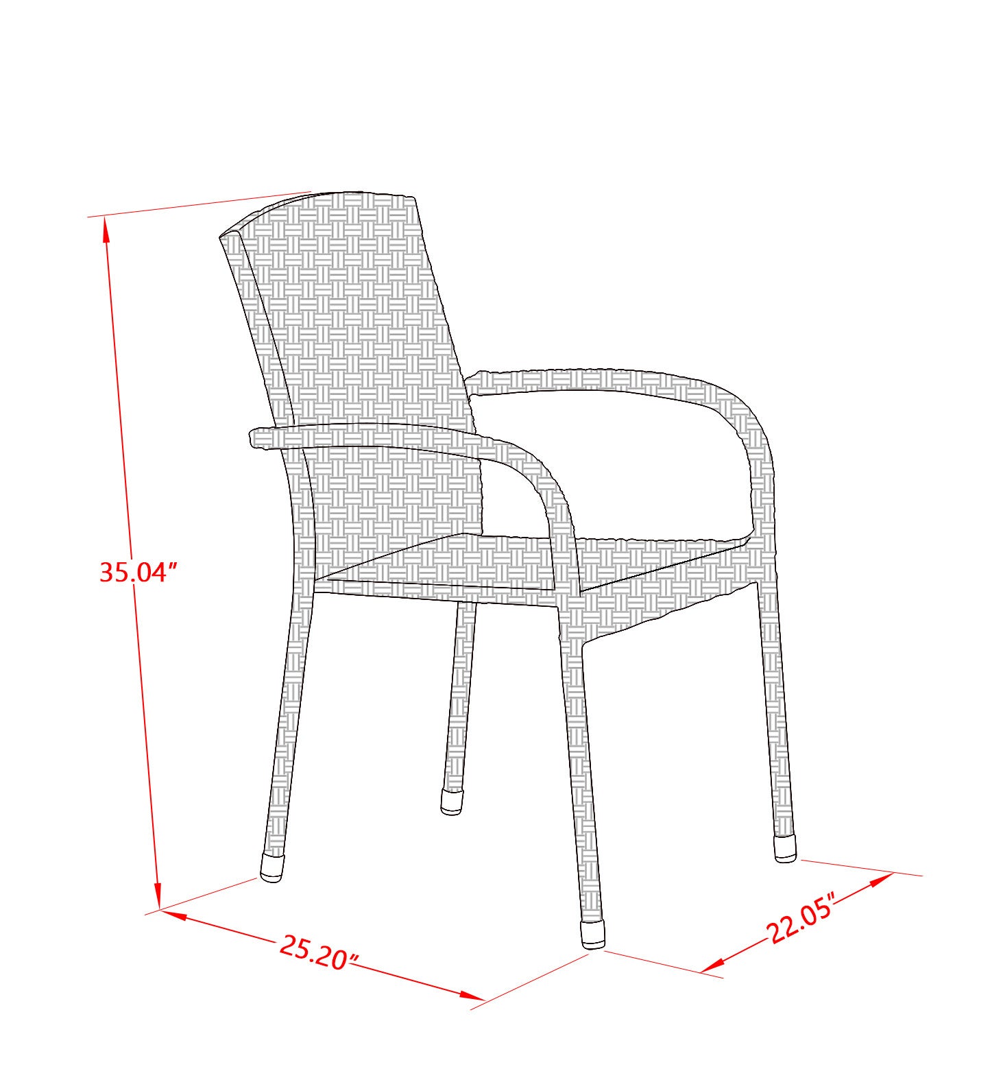 East West Furniture JUJU5-02A Conjunto de conversación para patio al aire libre de 5 piezas Incluye una mesa de comedor rectangular de mimbre con tapa de vidrio y 4 sillones para balcón y patio trasero con cojín
