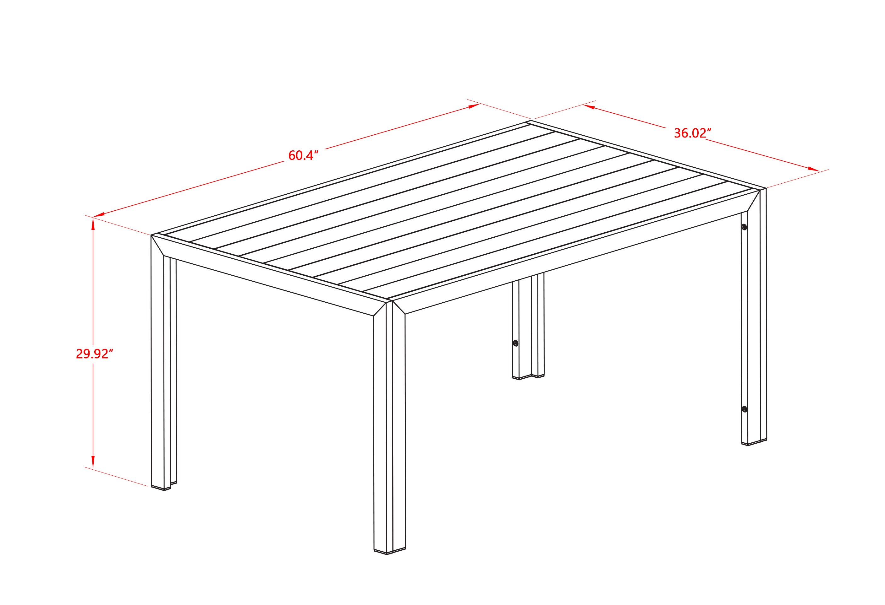 Juego de muebles de patio de mimbre East West Furniture JUGU7-03A de 7 piezas que consta de una mesa rectangular para exterior con cubierta de vidrio y 6 sillones para balcón y patio trasero con cojín.