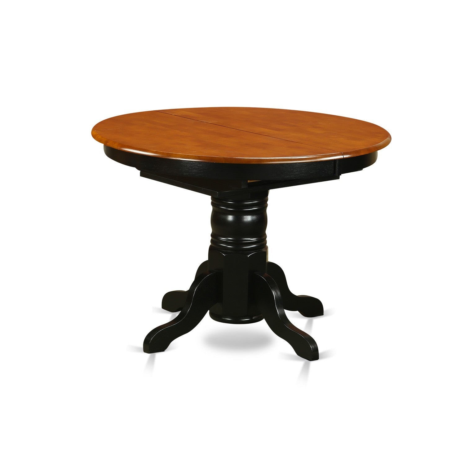 Juego de comedor East West Furniture KENO7-BCH-W de 7 piezas compuesto por una mesa de cocina ovalada con hojas de mariposa y 6 sillas de comedor.