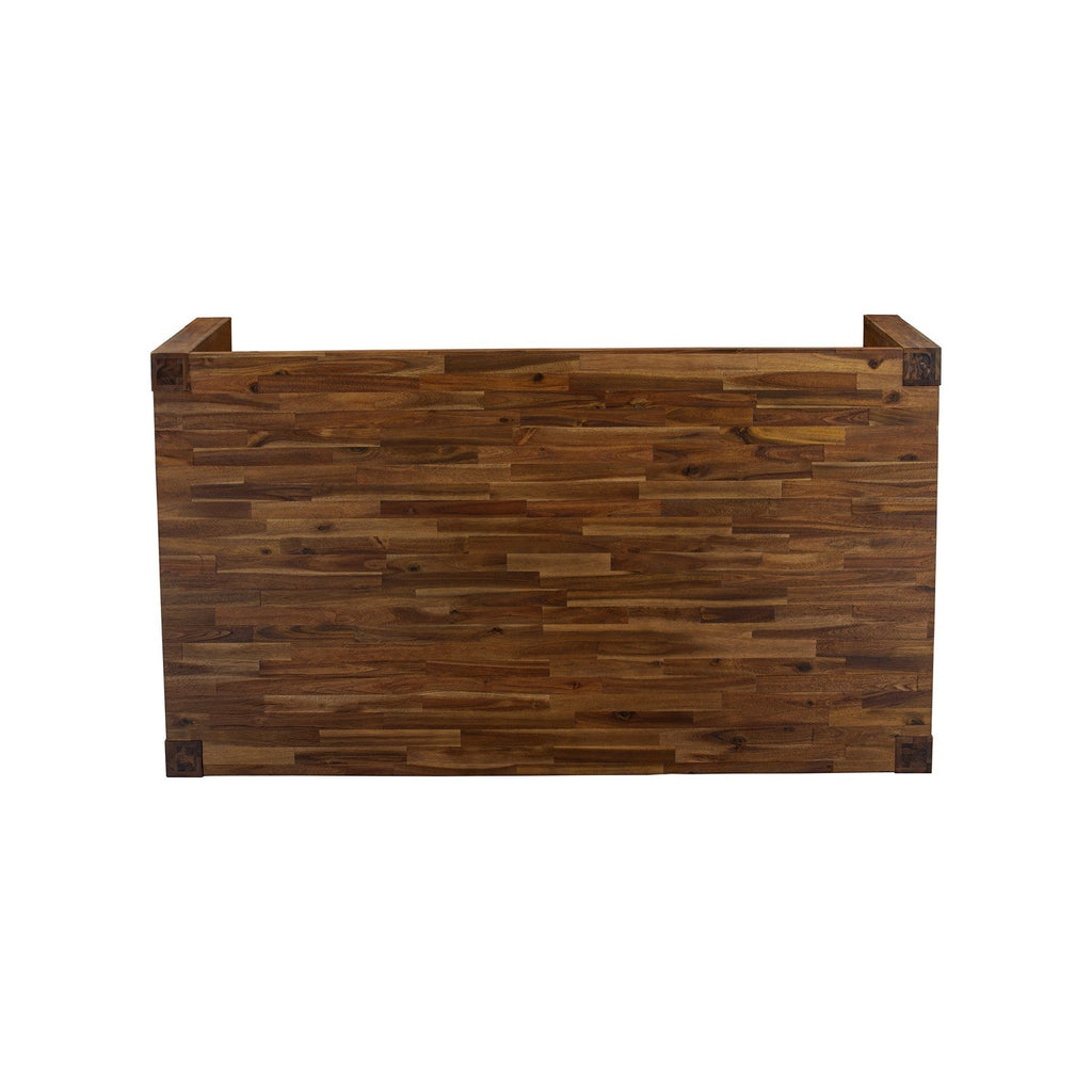 Juego de mesa de comedor moderna de 7 piezas East West Furniture LMFO7-N8-18 compuesto por una mesa rectangular de madera rústica y 6 sillas tapizadas en tela de lino marrón.