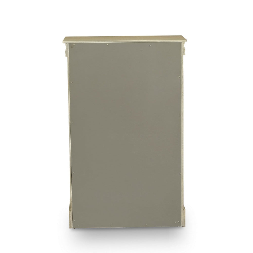 LPC-04 Louis Philippe Chest in Metallic Gold Finish