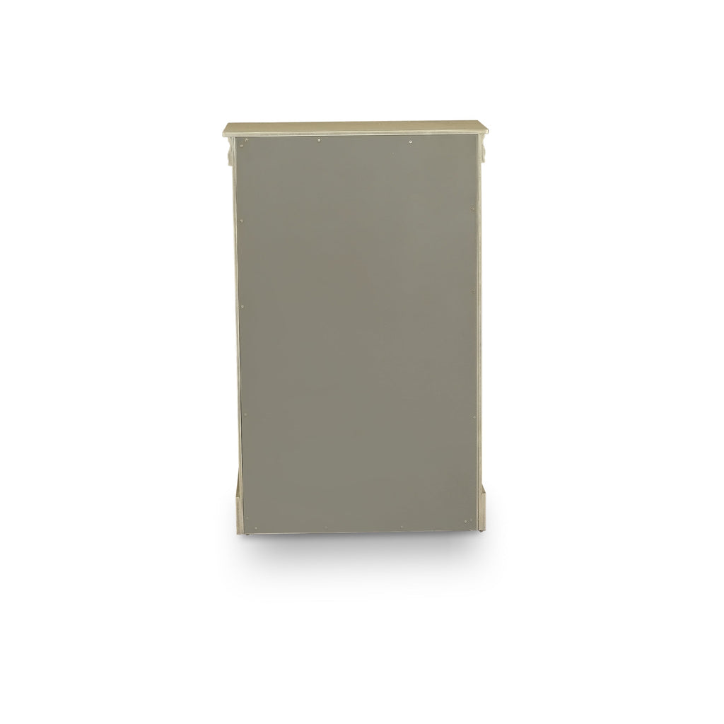 LPC-04 Louis Philippe Chest in Metallic Gold Finish