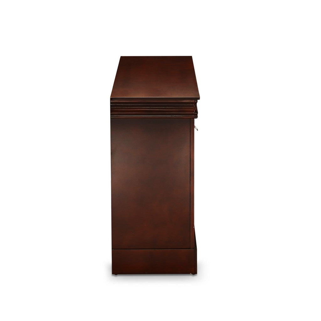 LP03-QDMC00 Louis Philippe 4 Piece Queen Size Bedroom Set in Walnut Finish with Queen Bed