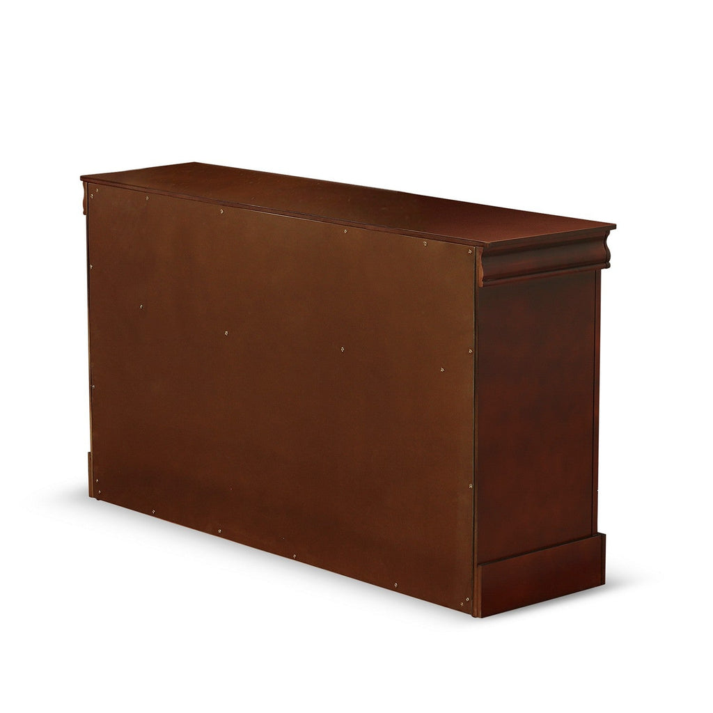 LP03-Q2NDMC Louis Philippe 6 Piece Queen Size Bedroom Set in Walnut Finish with Queen Bed