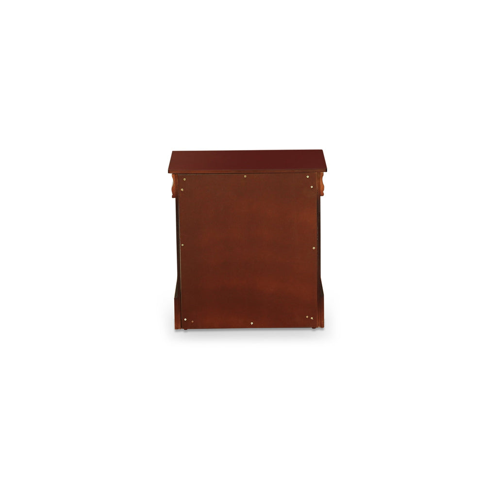 LP03-Q2NDMC Louis Philippe 6 Piece Queen Size Bedroom Set in Walnut Finish with Queen Bed