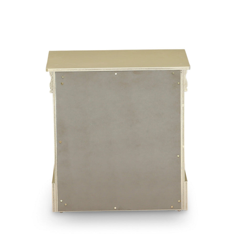 LPN-04 Louis Philippe Night Stand in Metallic Gold Finish