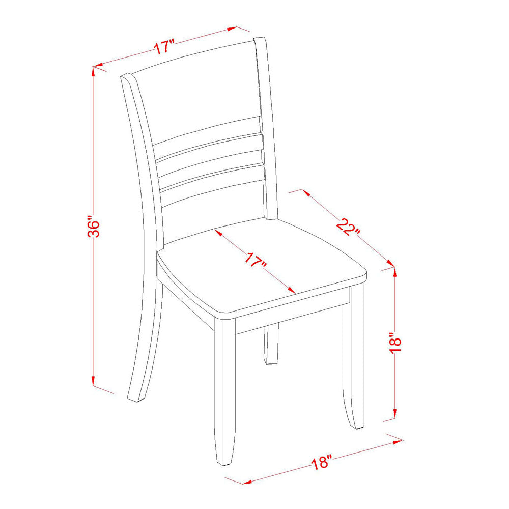 Juego de mesa de cocina de 3 piezas East West Furniture HLLY3-CAP-W para espacios pequeños. Contiene una mesa de comedor redonda con pedestal y 2 sillas de comedor.