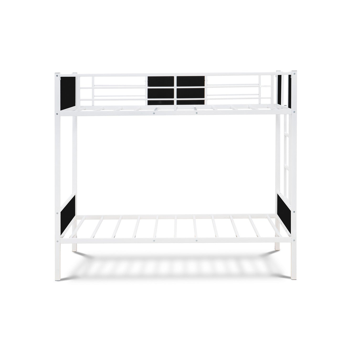 Litera doble Lynfield LYT0WHI con recubrimiento en polvo de color blanco