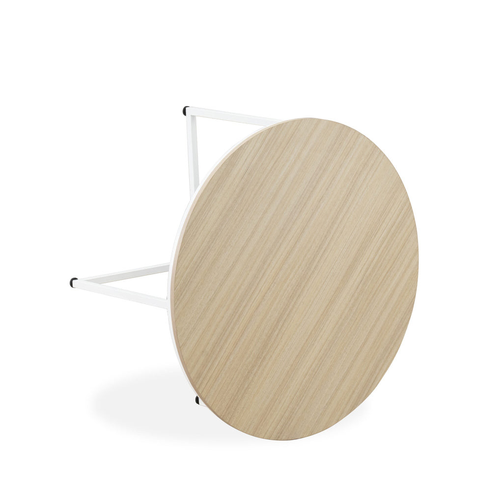 East West Furniture MDCTW02 Madison Coffee Table - Round Modern Center Table for Living Room