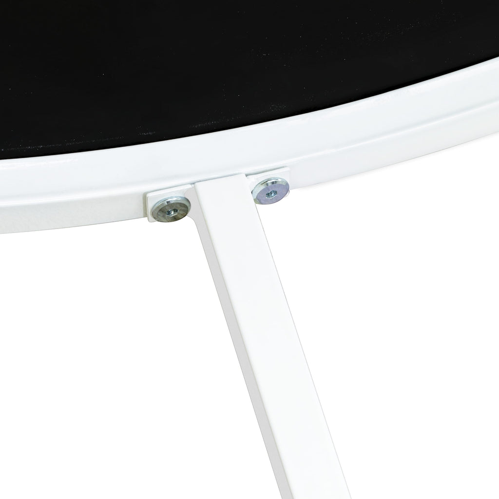 East West Furniture MDCTW02 Madison Coffee Table - Round Modern Center Table for Living Room