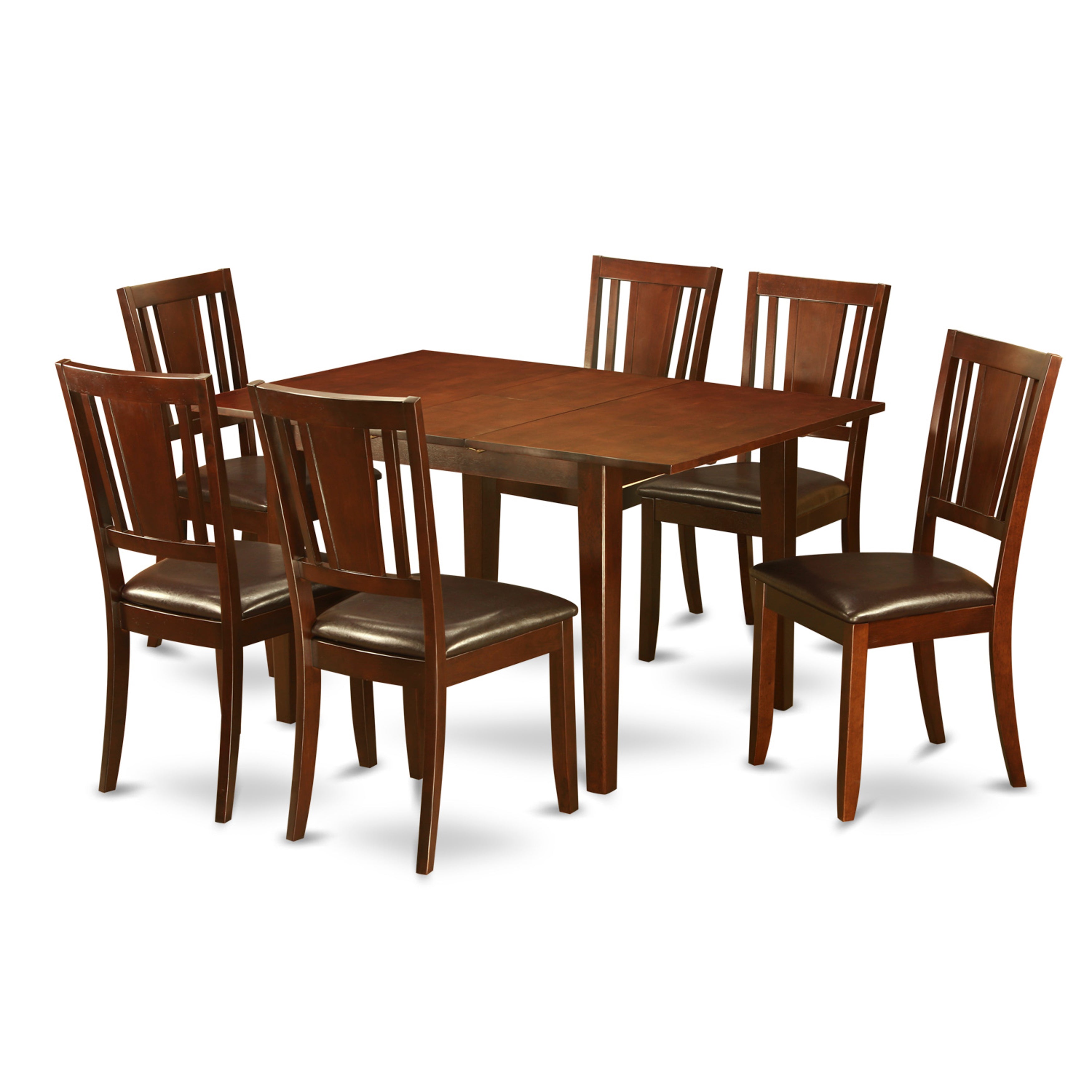 MLDU7-MAH-LC 7 Pc Kitchen nook Dining set-Kitchen Table and 6 Dining Chairs
