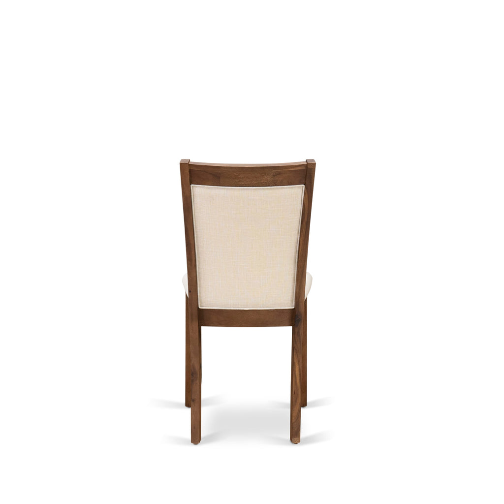 East West Furniture HBMZ3-AWA-32 3 Piece Dinette Set for Small Spaces Includes a Round Kitchen Dining Table and 2 Upholstered Parson Chairs
