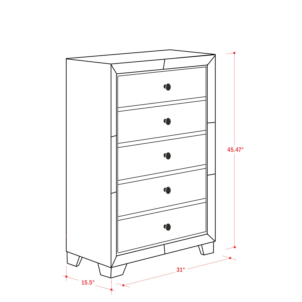 NE11-K2NDMC 6-PC Nella Frame Set with a Button Tufted King Frame