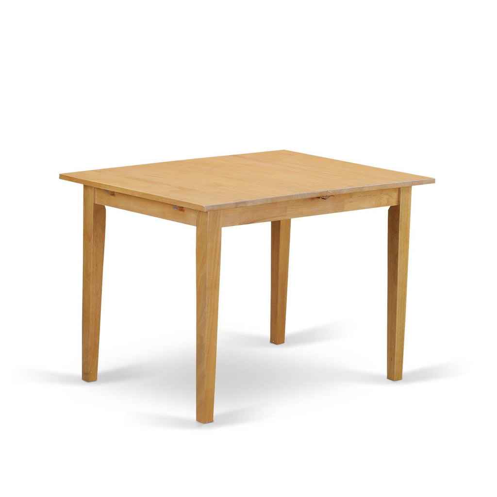 East West Furniture NOAV3-OAK-C 3 Piece Kitchen Table & Chairs Set Contains a Rectangle Dining Room Table with Butterfly Leaf and 2 Linen Fabric Upholstered Chairs