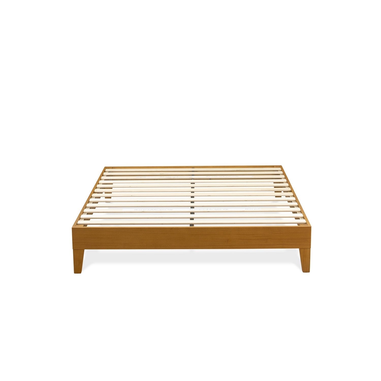 East West Furniture NVP-23-Q - Cama Queen con plataforma, 4 patas de madera noble y 2 patas centrales adicionales - Acabado en roble
