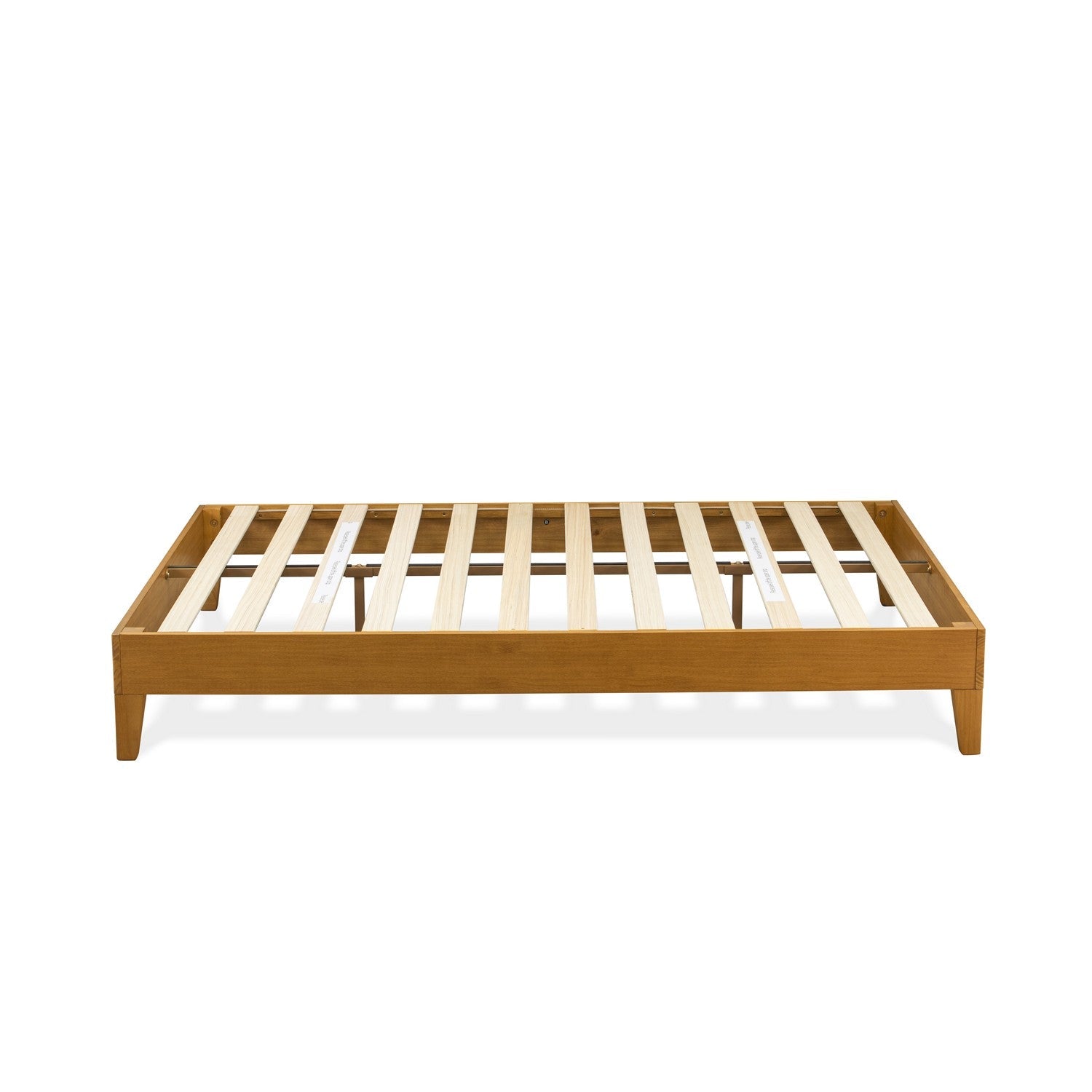 East West Furniture NVP-23-Q - Cama Queen con plataforma, 4 patas de madera noble y 2 patas centrales adicionales - Acabado en roble