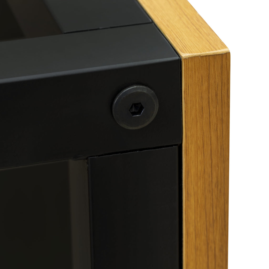 East West Furniture NWCTB01 Norwich Coffee Table - Rectangle Mid Century Modern Side Table with 2 Tier  for Bedroom
