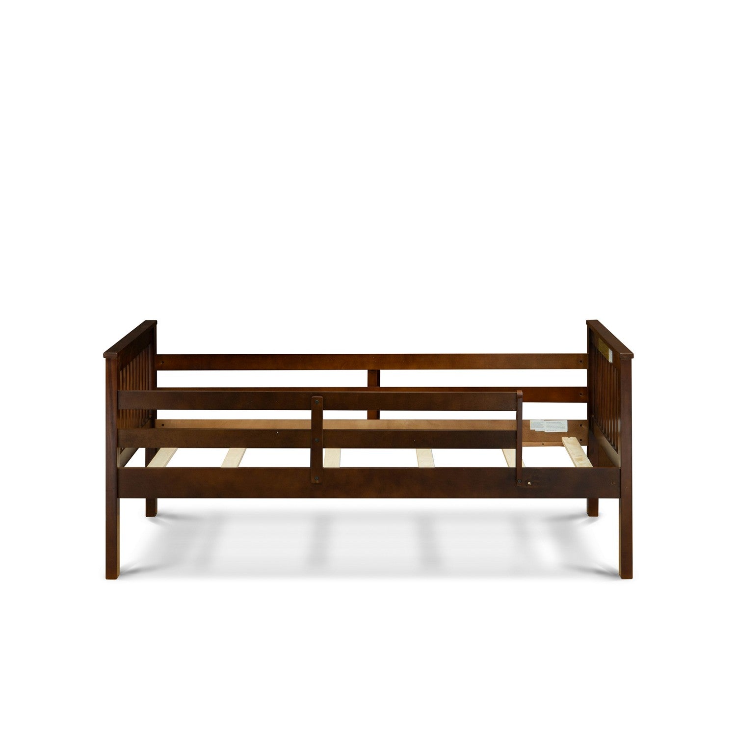 Litera individual y matrimonial Odessa de East West Furniture con acabado en nogal Phillip