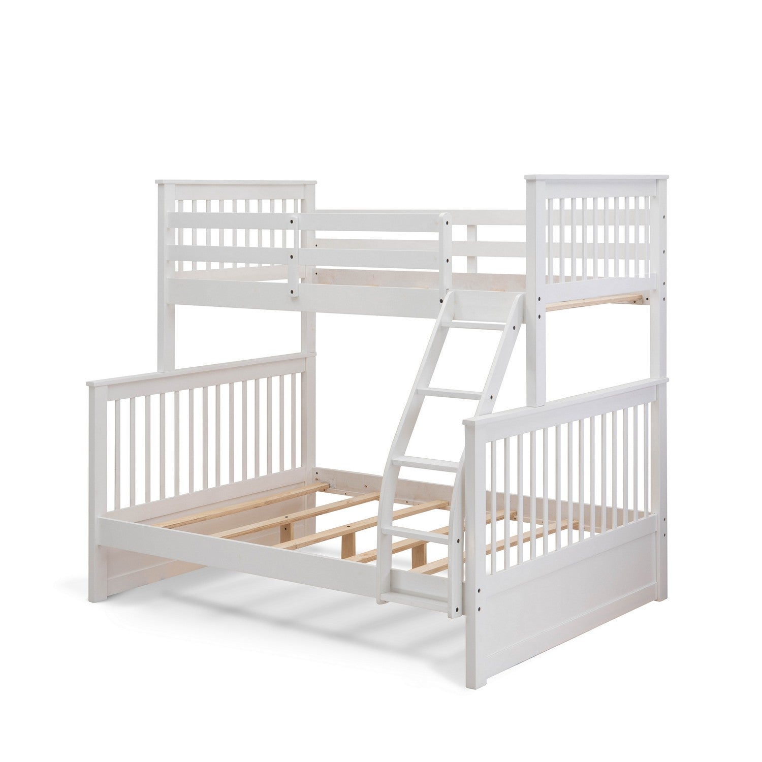 Litera individual y matrimonial Odessa de East West Furniture en acabado blanco
