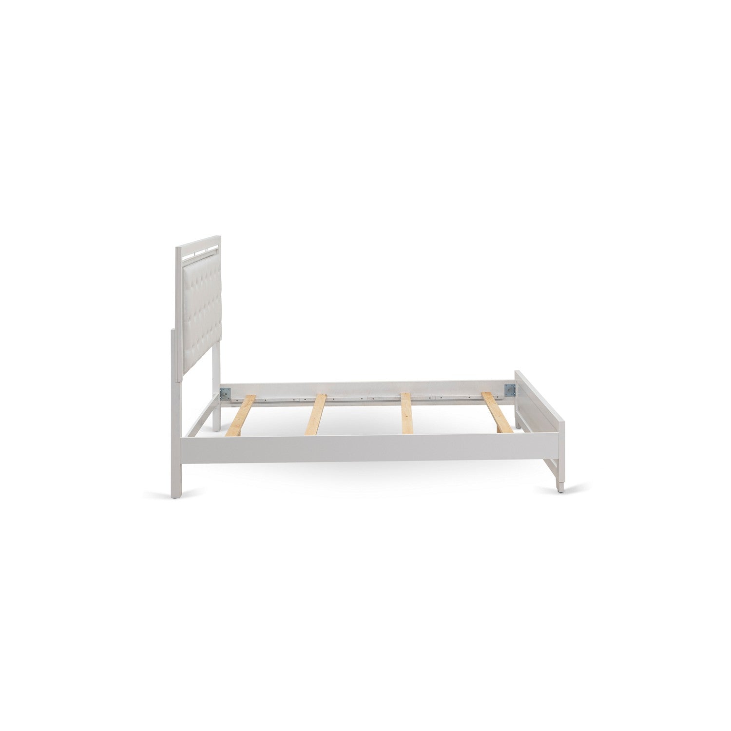 Juego de dormitorio Pandora de 4 piezas East West Furniture PA05-Q1NDM0 con cama tamaño queen y 2 mesitas de noche modernas