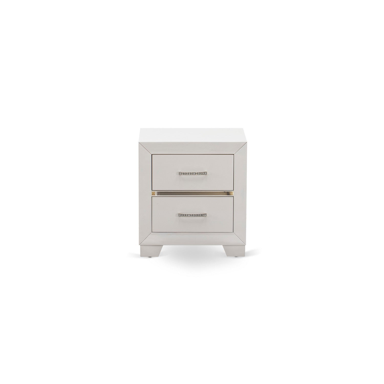 Juego de dormitorio Pandora de 4 piezas East West Furniture PA05-Q1NDM0 con cama tamaño queen y 2 mesitas de noche modernas