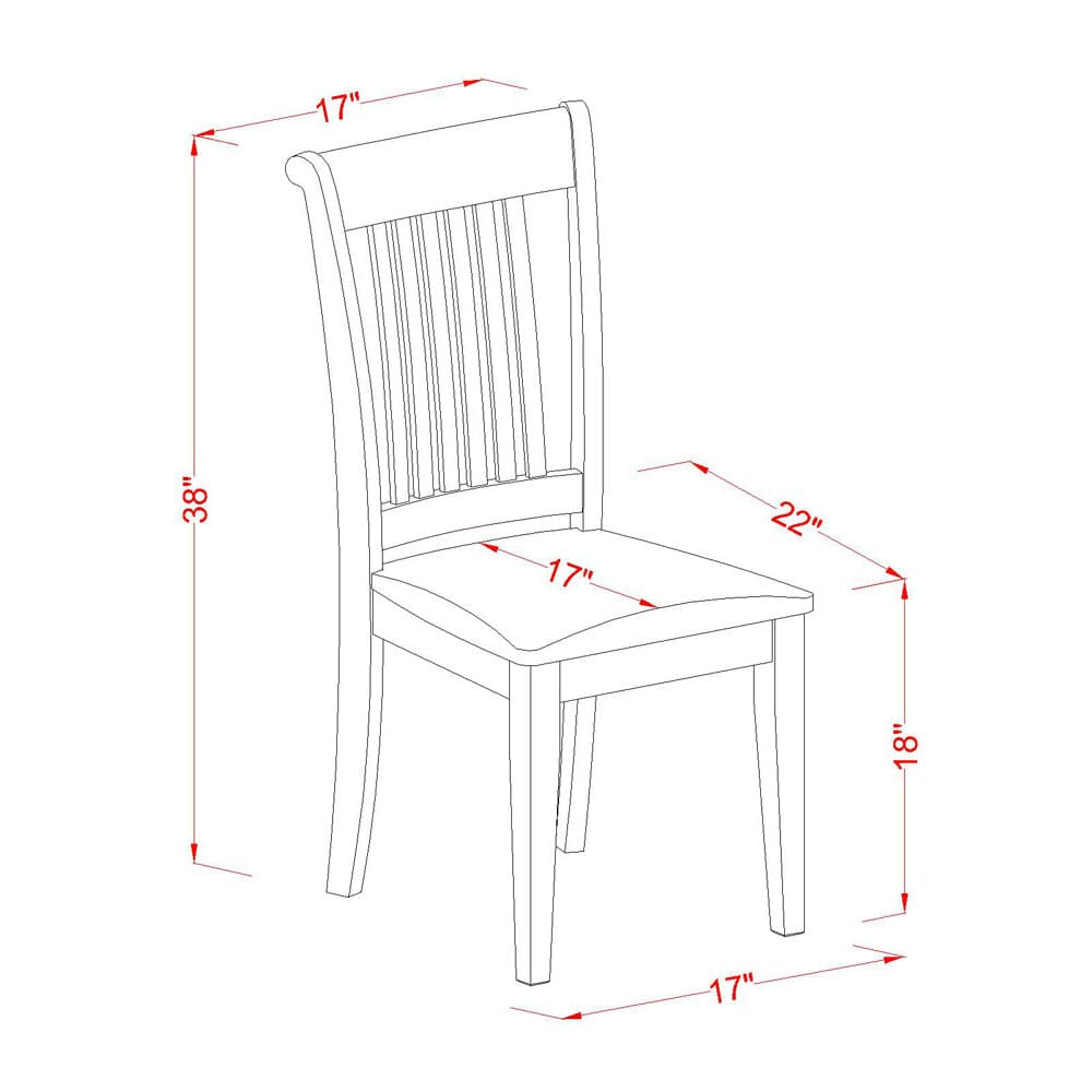 Juego de mesa de cocina de 5 piezas East West Furniture AVPO5-OAK-C para 4 personas. Incluye una mesa de comedor ovalada con diseño de hojas de mariposa y 4 sillas tapizadas en tela de lino.