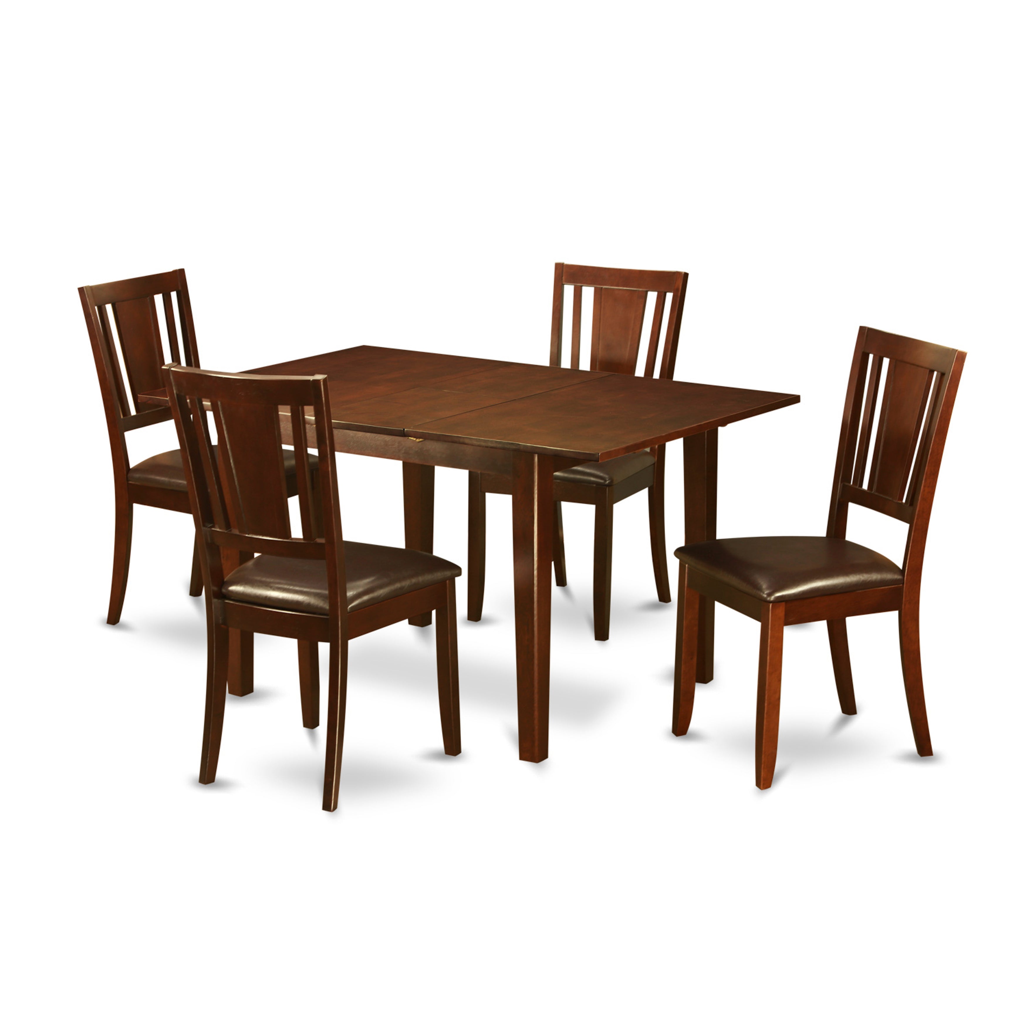 PSDU5-MAH-LC 5 PC dinette set for small spaces - small Kitchen Table with 4 Dining Chairs