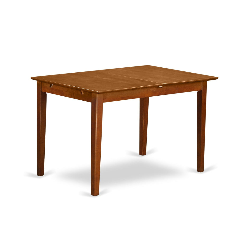 East West Furniture PST-SBR-T Picasso Dining Table - a Rectangle Wooden Table Top with Butterfly Leaf