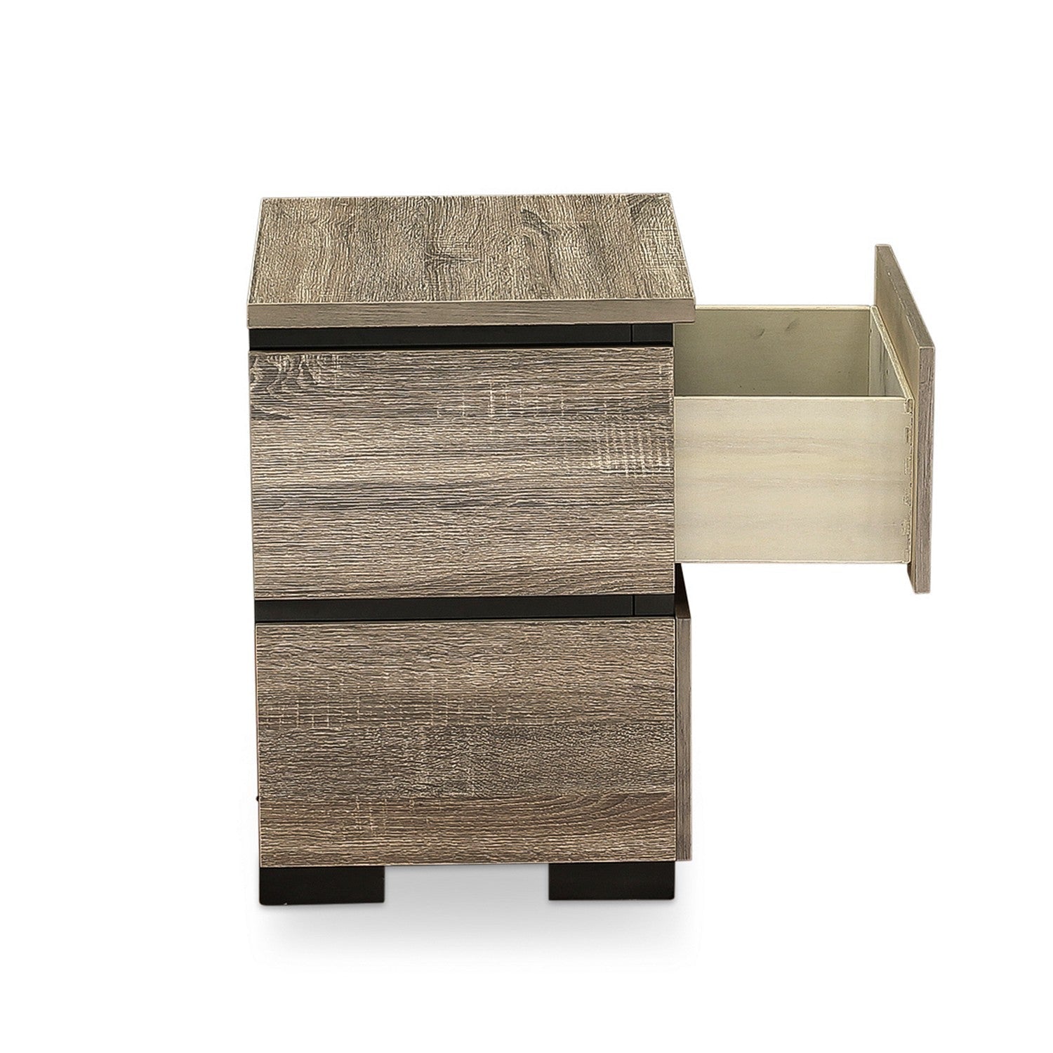 SAN-02 Savona Night Stand in Antique Gray Finish