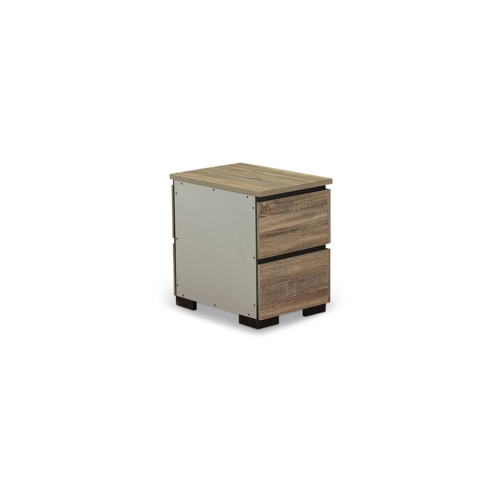 Juego de dormitorio Savona de 5 piezas tamaño Queen de East West Furniture en acabado gris antiguo con cama Queen