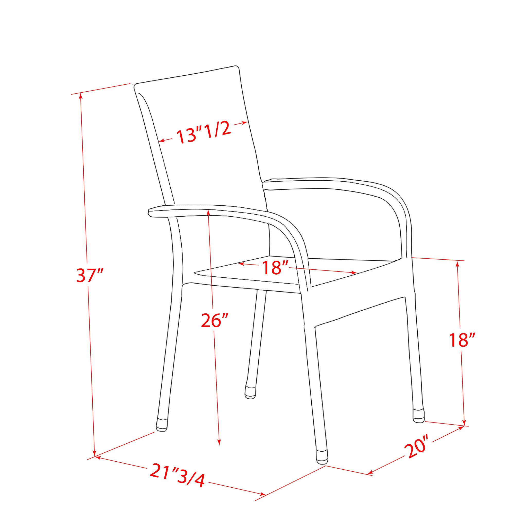 East West Furniture OSGU7-02A Conjunto de conversación para patio al aire libre de 7 piezas Incluye una mesa de comedor rectangular de mimbre con tapa de vidrio y 6 sillones de balcón con cojín