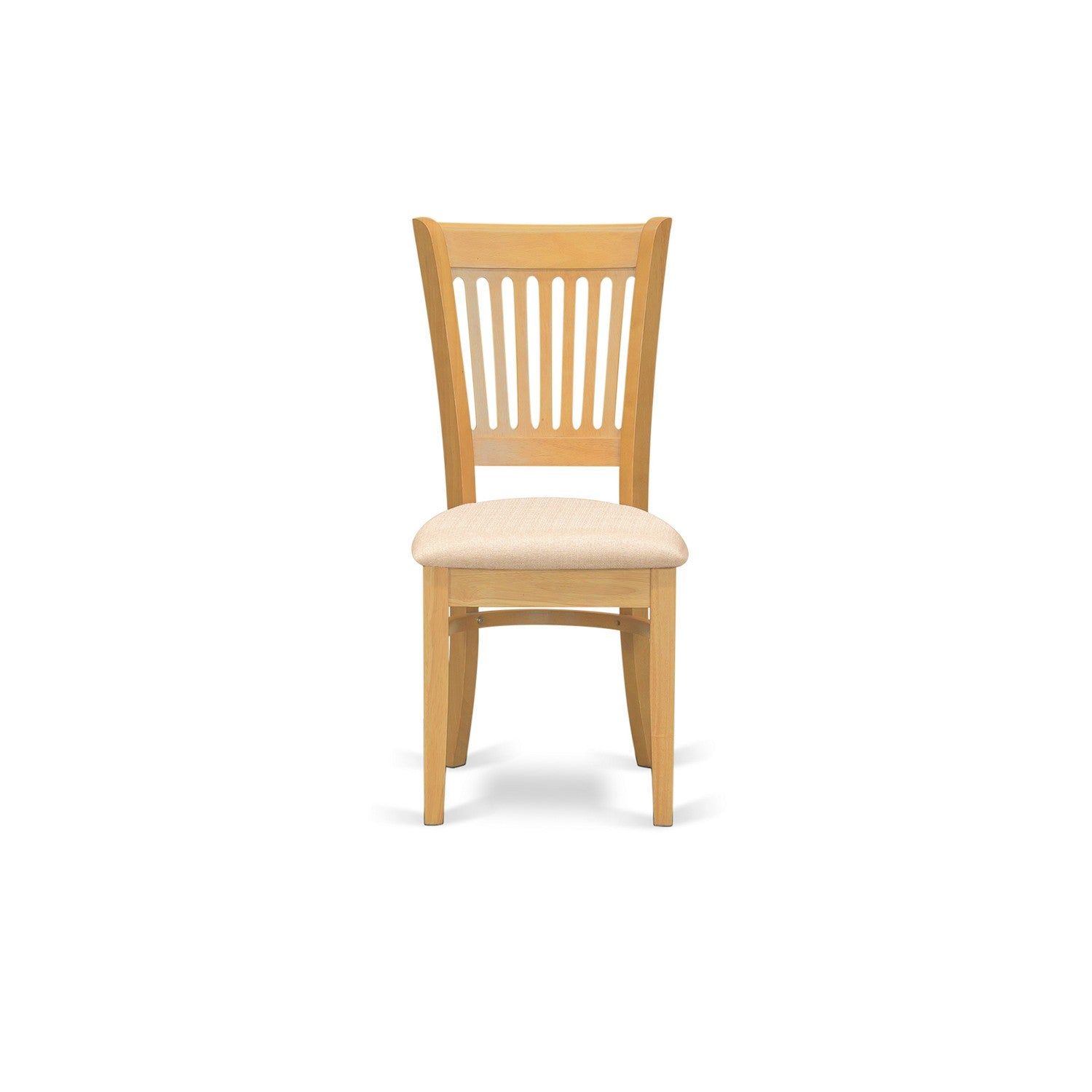 El juego de mesa de cocina VANC9-OAK-C de 9 piezas de East West Furniture incluye una mesa de comedor ovalada con hojas de mariposa y 8 sillas de comedor de tela de lino.