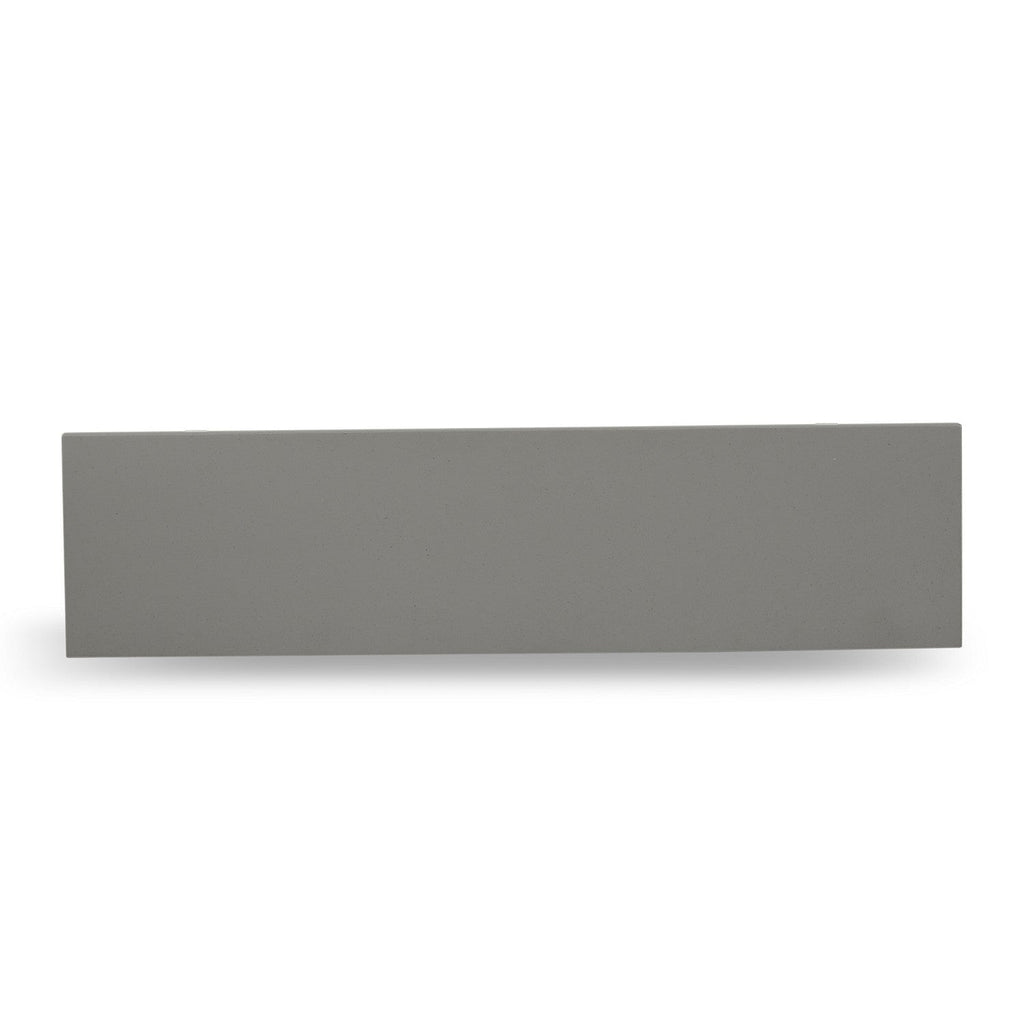 Juego de muebles de comedor de 6 piezas East West Furniture V096VE005-6. Contiene una mesa de comedor rectangular con patas en V y 4 sillas Parson de tela de lino gris con un banco.
