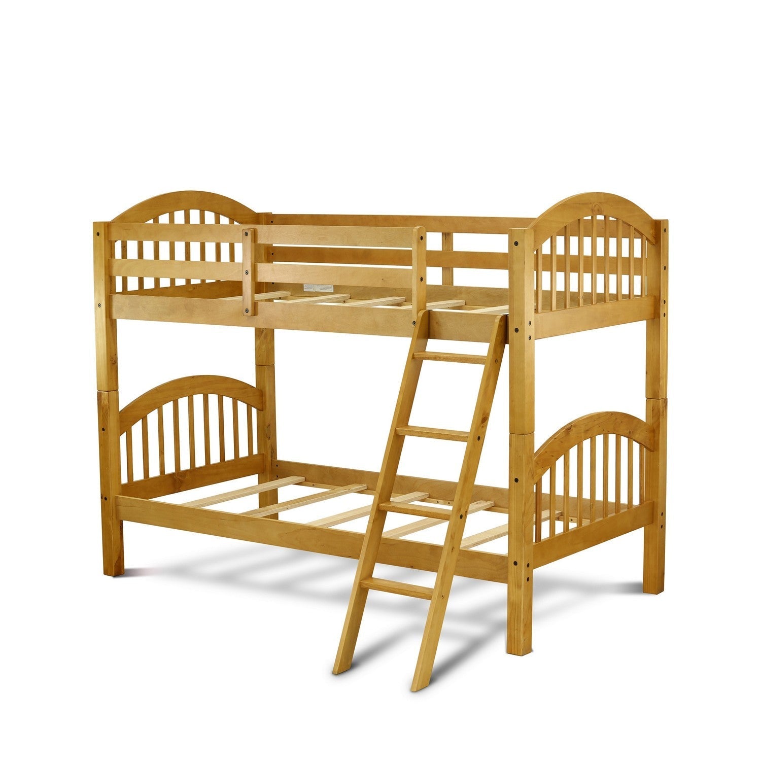 Verona Twin Bunk Bed in Natural Oak Finish