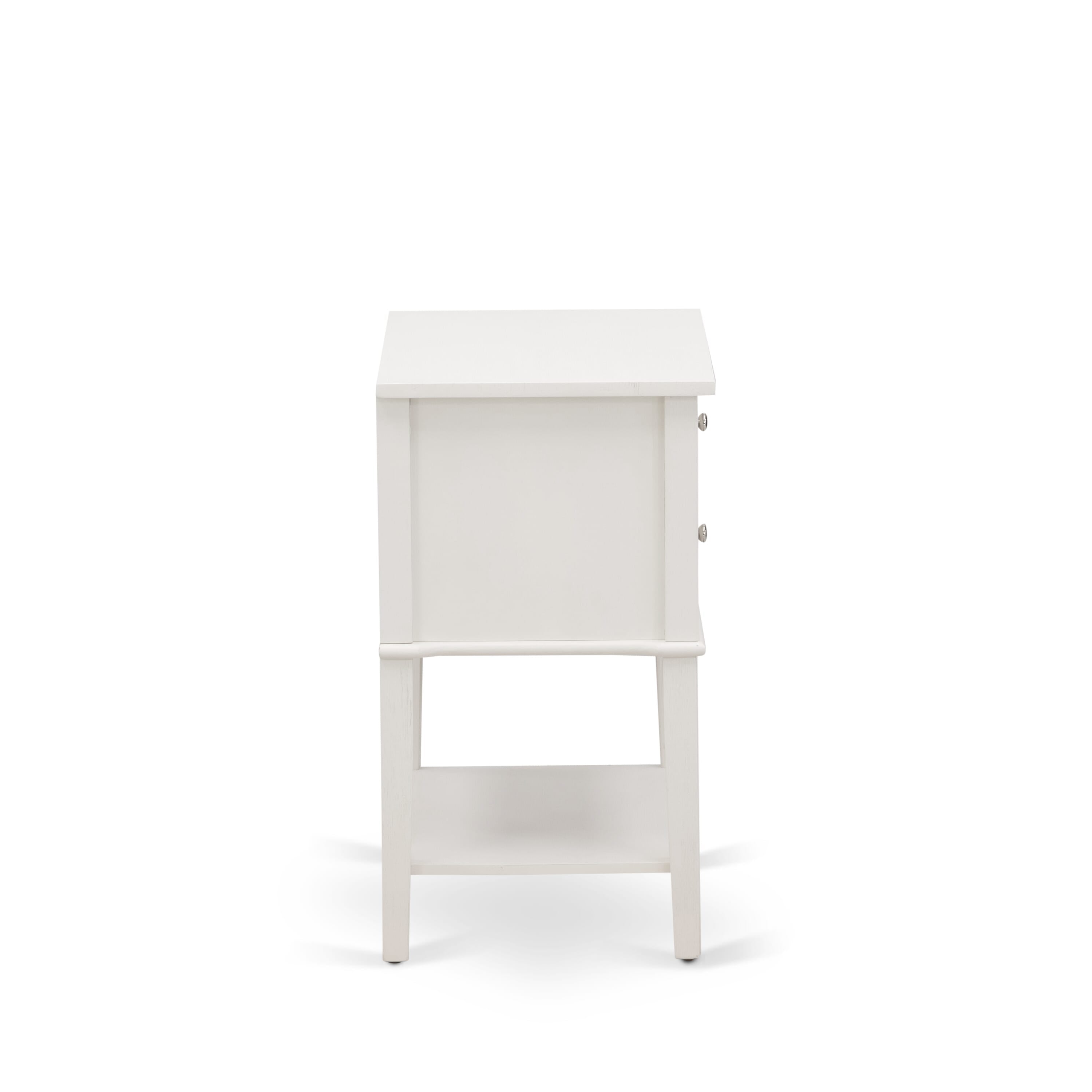 East West Furniture FN08Q-1VL0C 2-Piece Fannin Queen Bedroom Set with 1 Queen Bedframe and a Small End Table - Reliable and Sturdy Manufacturing - Mist Beige Linen Fabric