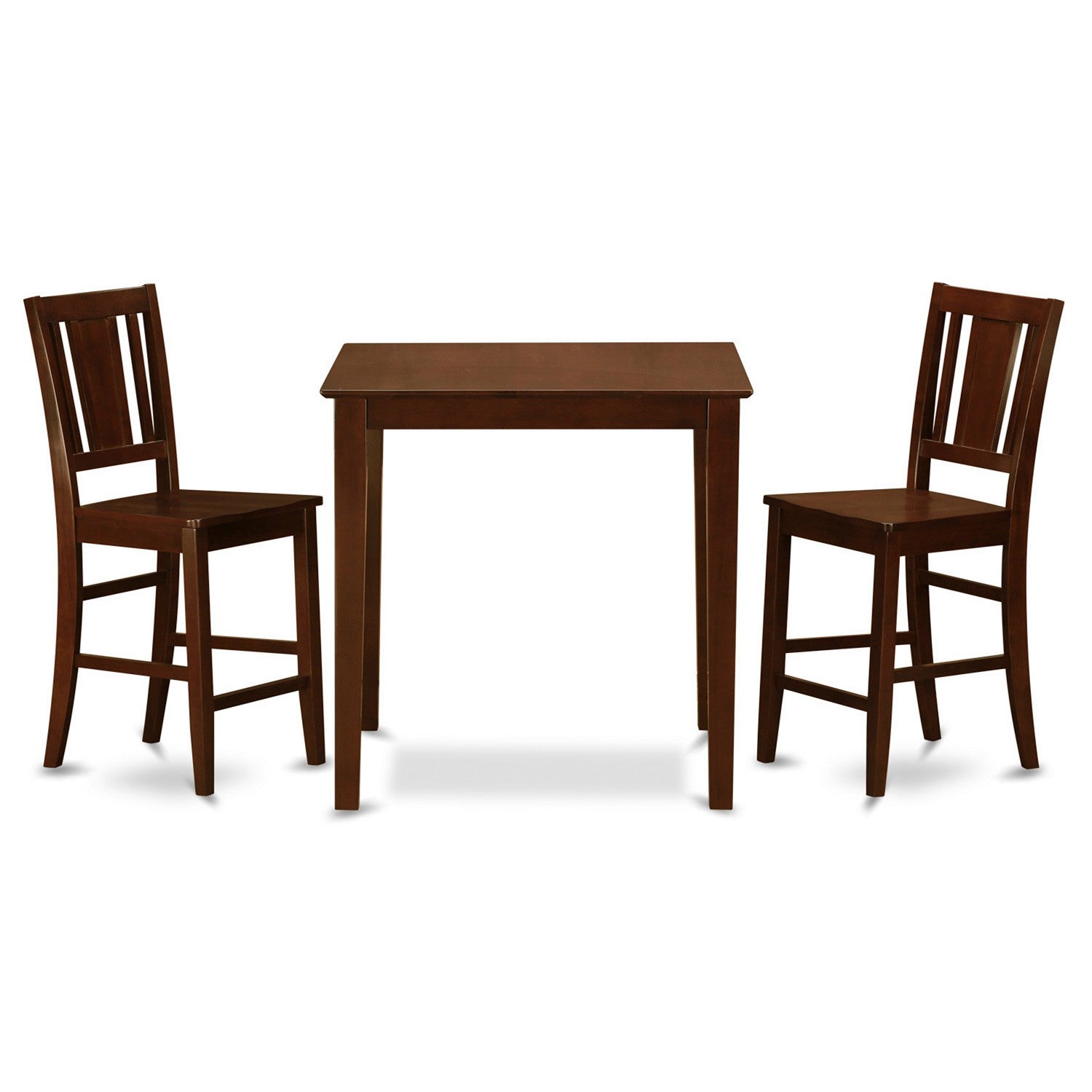 VNBU3-MAH-W 3 Pc Counter height Table-pub Table and 2 dinette Chairs.