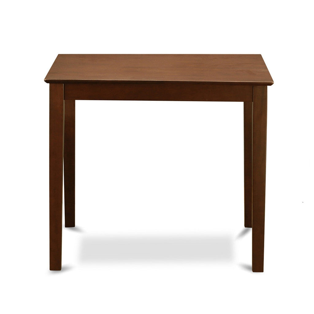 East West Furniture VNBU5-MAH-LC 5 Piece Counter Height Dining Table Set Includes a Square Kitchen Table and 4 Faux Leather Upholstered Dining Chairs