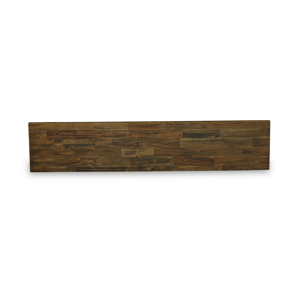 Juego de comedor de 6 piezas East West Furniture X677EL635-6. Contiene una mesa de comedor rectangular con patas en forma de X y 4 sillas Parson de tela de lino y piel de venado con un banco.