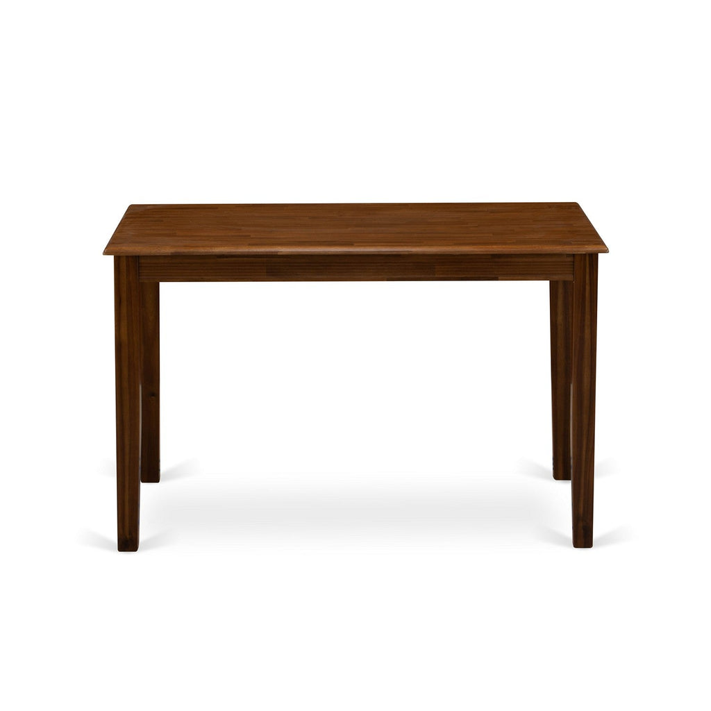 East West Furniture YAT-AWA-T Yarmouth Rectangle Modern Dining Table, 30x48 Inch, Walnut